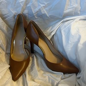 Leather Pointed Toe Leather Pumps